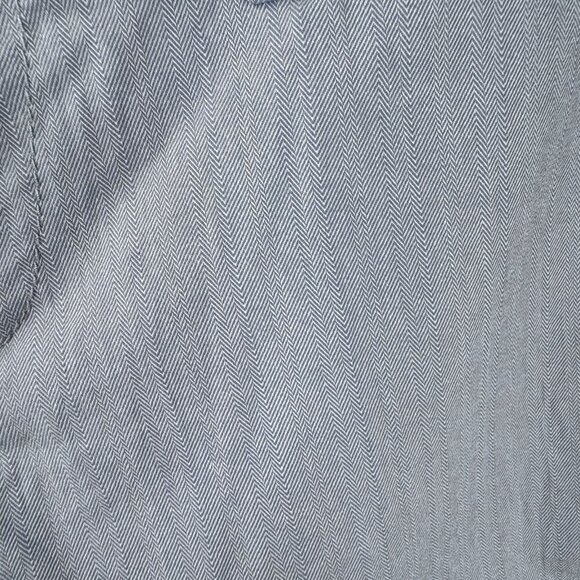 Dear John Chambray Blue Mini Oxford Shorts Herringbone Design Women’s 29 COASTAL - Picture 4 of 9